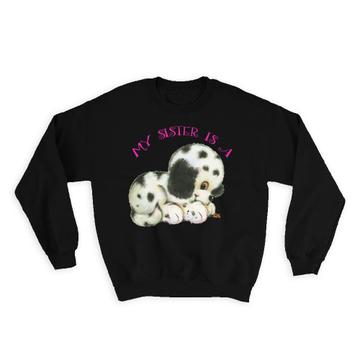 Dalmatian And Ladybug : Gift Sweatshirt Dog Puppy Vintage Retro Pet Animal