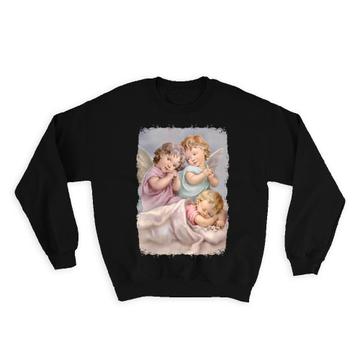 Victorian Angel Baby Guardian Angel : Gift Sweatshirt Vintage Retro