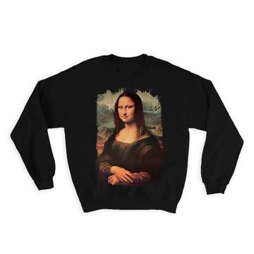 Mona Lisa Leonardo da Vinci Portrait : Gift Sweatshirt Famous Oil Painting Art Artist Painter