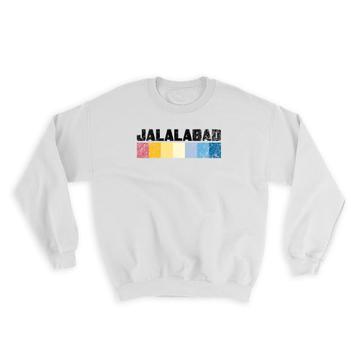 Jalalabad : Gift Sweatshirt Afghanistan Retro Colors Afghan