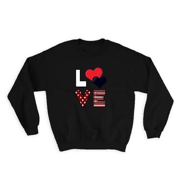Love Patchwork : Gift Sweatshirt Valentines Day