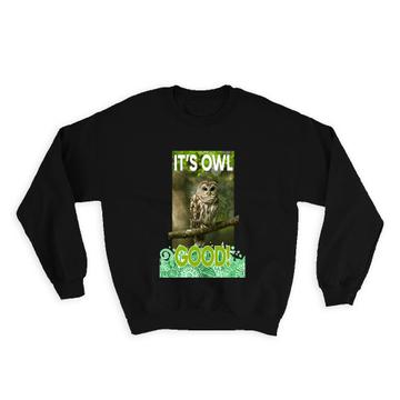 Owl Mandala Nature : Gift Sweatshirt Wild Animals Wildlife Fauna Safari Species