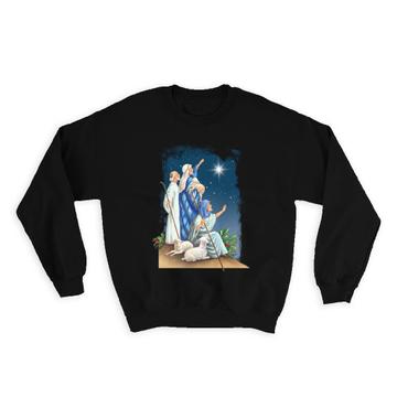 Three Kings Star  : Sweatshirt Catholic Religious Wise Men Reyes Magos Gift Christmas