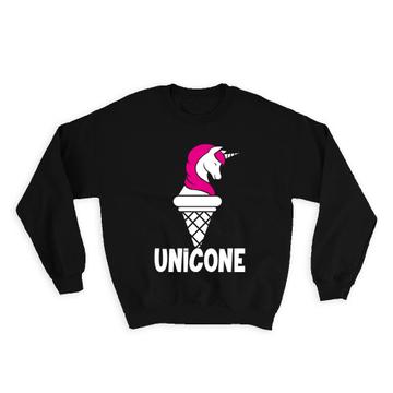 Unicone Unicorn Funny Art Print For Best Friend : Gift Sweatshirt Magical Sweet Cute Decor