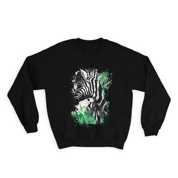 Zebra Chevron  : Gift Sweatshirt Wild Animals Wildlife Fauna Safari Species
