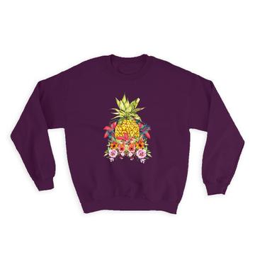 Pineapple : Gift Sweatshirt Tropical Pattern Trend Décor Fruit Trendy