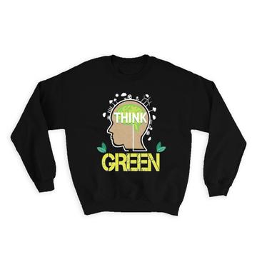 Think Green Eco Friendly Kraft Paper : Gift Sweatshirt Rustic Recycling Organic Journal