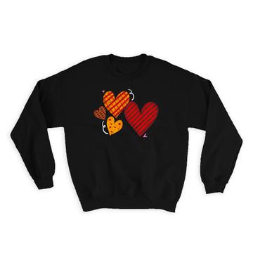 Heart : Gift Sweatshirt Valentines Day Love Romantic Girlfriend Wife Boyfriend Husband