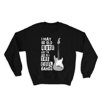 Rock Guitar Photo Poster Wall Art Music Lover : Gift Sweatshirt For Father Card Print