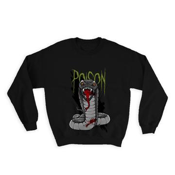 Killer Snake Poison : Gift Sweatshirt Horror Movie Monster Halloween Holiday Cobra Blood