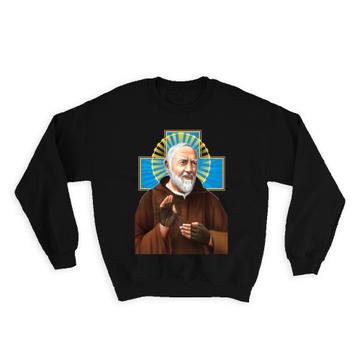 Saint Pio Of Pietrelcina Cross : Gift Sweatshirt Padre Catholic Religious Christian Church