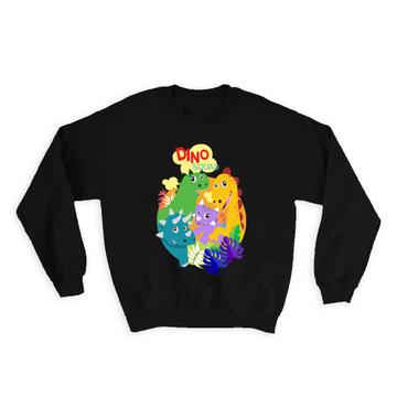Cute Dino Squad : Gift Sweatshirt For Dinosaur Lover Dinos Kids Children Nursery Sweet Party