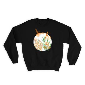 Plant Butterfly Fly : Gift Sweatshirt For Nature Lover Ecologist Sustainable Ecology Vintage Retro