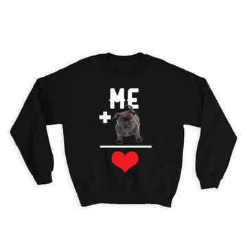 Love Bulldog : Gift Sweatshirt For Dog Lover Owner Pet Animal Puppy Birthday Mom Dad Cute