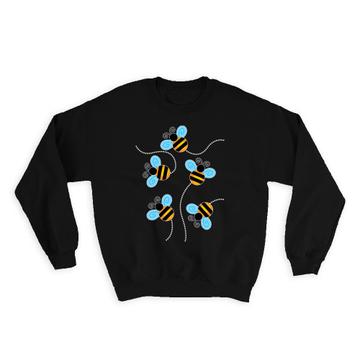 Cute Bees : Gift Sweatshirt For Baby Shower Nursery Wall Decor Bee Kid Child Birthday Butterfly