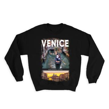 Venice Sunset Photograph : Gift Sweatshirt Italy Italian Water City Romantic Trip Souvenir Europe