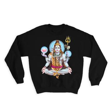 Vishnu Print Hinduism : Gift Sweatshirt Hindu Religious Art God Lord Poster Vintage India Devotional