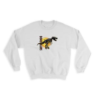 T Rex : Gift Sweatshirt Skeleton Dino Dinosaurs