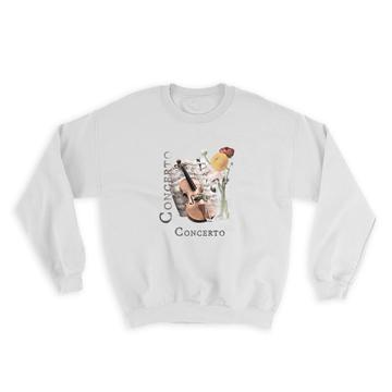 Violin Floral Concerto : Gift Sweatshirt
