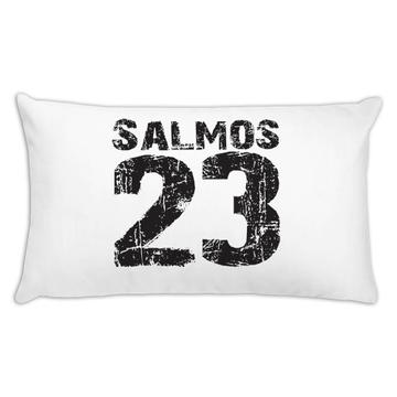 Salmos 23 : Gift Throw Pillow Christian Evangelical Catholic Portuguese