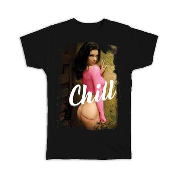 Sexy Woman Pink Thong : Gift T-Shirt Erotica Erotic Pin Up Girl Hot