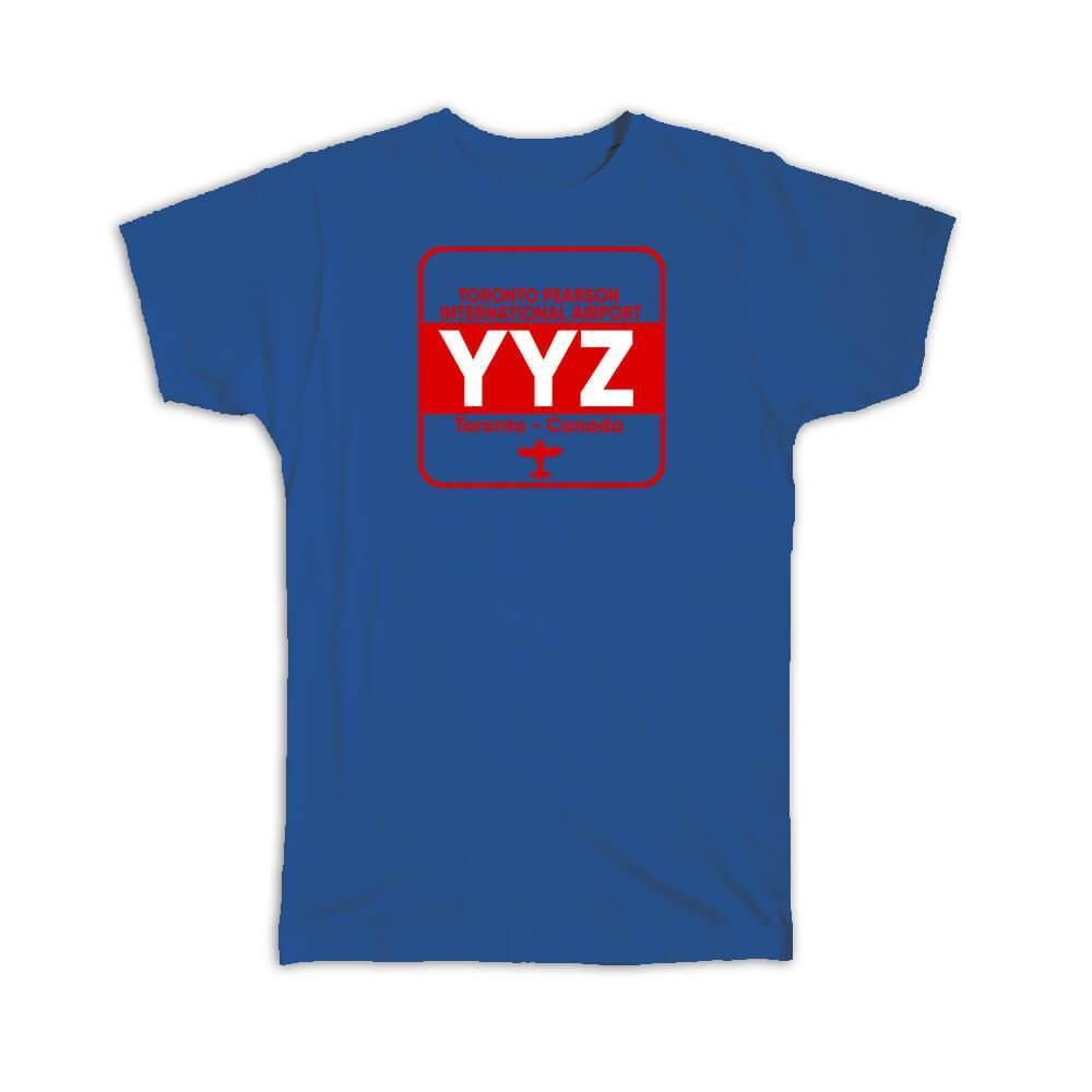 Gift T-Shirt : Canada Toronto Pearson Airport YYZ Travel Airline Pilot AIRPORT - Picture 8 of 10