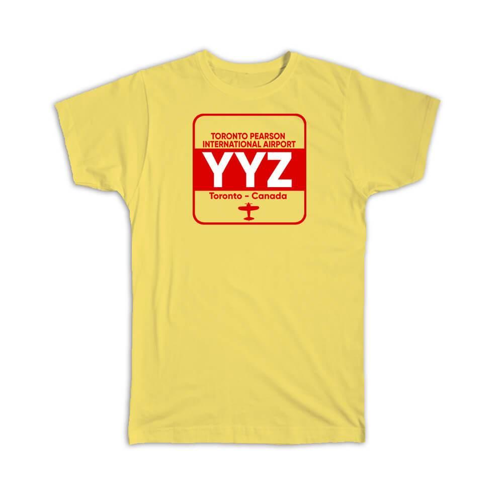 Gift T-Shirt : Canada Toronto Pearson Airport YYZ Travel Airline Pilot AIRPORT - Picture 10 of 10