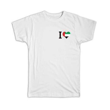 I Love United Arab Emirates : Gift T-Shirt Flag Heart Crest Country Emirati Expat