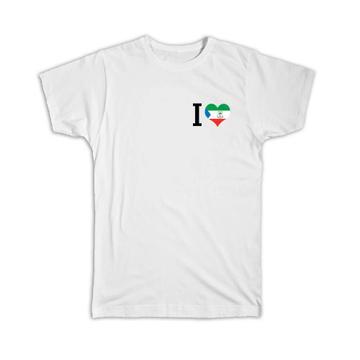 I Love Equatorial Guinea : Gift T-Shirt Flag Crest Country Equatorial Guinean Expat