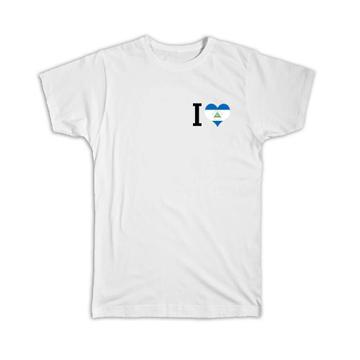 I Love Nicaragua : Gift T-Shirt Flag Heart Crest Country Nicaraguan Expat