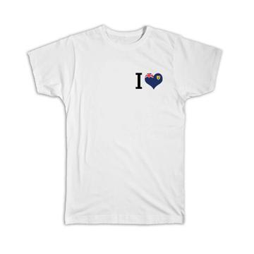 I Love Turks and Caicos Islands : Gift T-Shirt Flag Heart Crest Country Islander