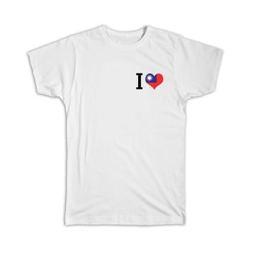 I Love Taiwan : Gift T-Shirt Flag Heart Crest Country Taiwanese Expat