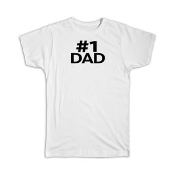 Hashtag 1 Dad : Gift T-Shirt Number One Father Day Daddy Mug