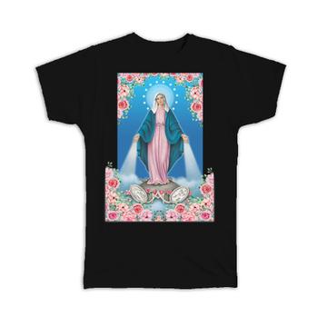 Our Lady of Grace and Medal : Gift T-Shirt Religious Virgin Mary Catholic Saint