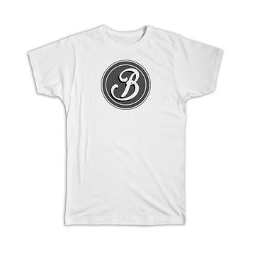 Monogram Letter B : Gift T-Shirt Alphabet Initial Name ABC