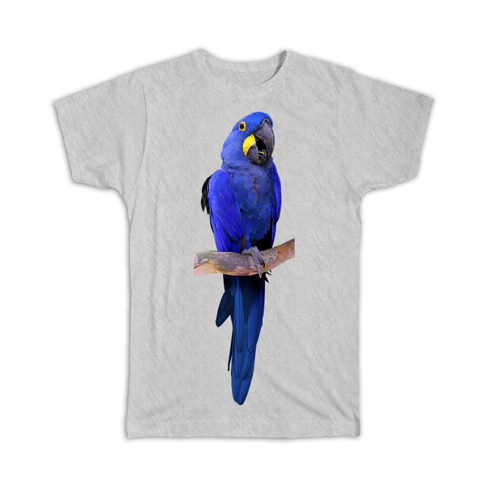 Gift T-Shirt : Blue Parrot Bird Macaw Exotic Animal Nature Colorful  Tropical | eBay