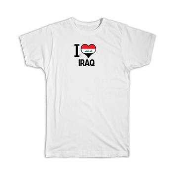 I Love Iraq : Gift T-Shirt Flag Heart Country Crest Iraqi Expat