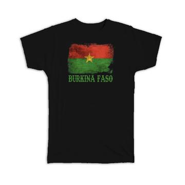 Burkina Faso Flag Burkinan : Gift T-Shirt Africa African Country Souvenir Patriotic Pride Vintage