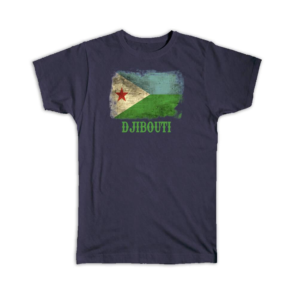 Gift T-Shirt : Djibouti Djiboutian Flag Africa African Country Souvenir National