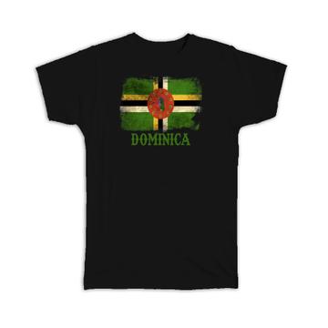Dominica Flag : Gift T-Shirt Distressed North American Country Souvenir Vintage Pride National
