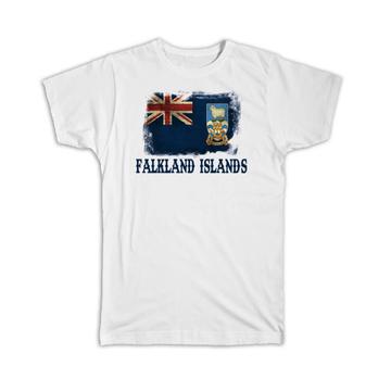 Falkland Islands Flag : Gift T-Shirt South American Country Souvenir Patriotic Vintage Malvinas