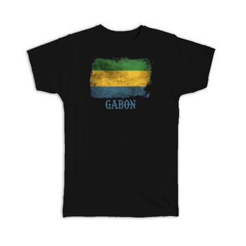 Gabon Gabonese Flag : Gift T-Shirt Africa African Country Souvenir National Vintage Patriotic Art