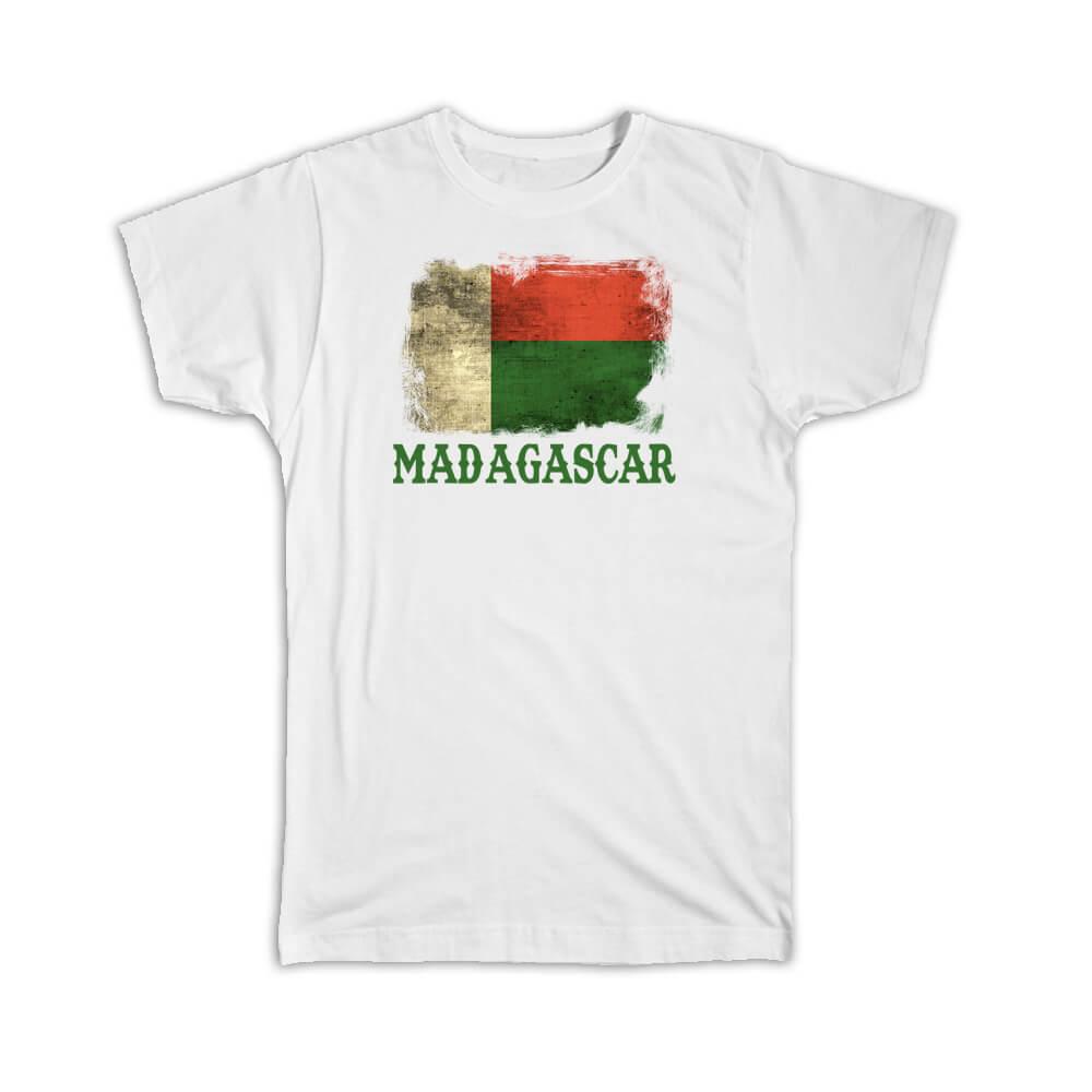 Gift T-Shirt : Madagascar Malagasy Flag Africa Proud African Country Souvenir