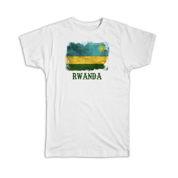 Rwanda Rwandan Flag : Gift T-Shirt Africa African Country Souvenir National Vintage Art Pride