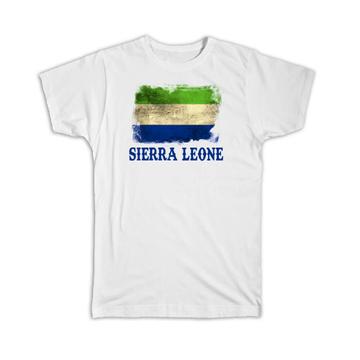 Sierra Leone Leonean Flag : Gift T-Shirt Africa African Country Souvenir National Vintage Patriotic
