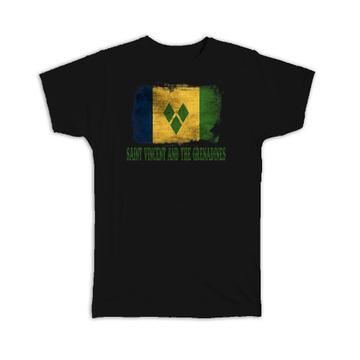 Saint Vincent And The Grenadines Flag : Gift T-Shirt Central America American Country Souvenir
