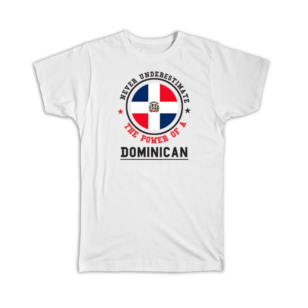 Keychain Flag Never Underestimate the Power Expat Country Dominican Republic 