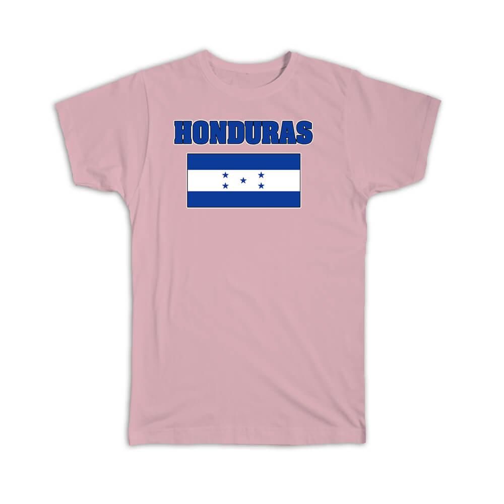 Gift T-Shirt : Honduras Flag Chest Honduran Country Expat Patriotic Flags Travel