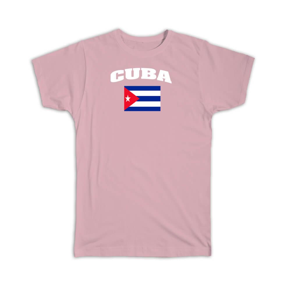 Gift T-Shirt : Cuba Flag Chest Cuban Expat Country Made In USA - Picture 9 of 13