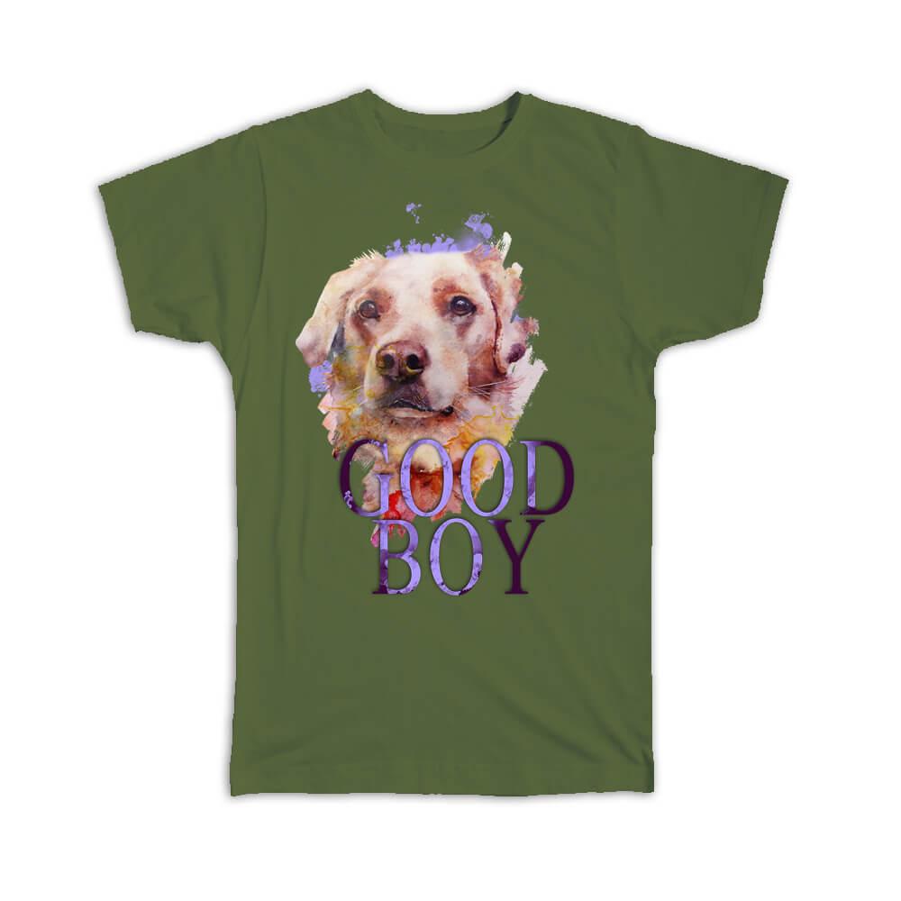 GOLDEN Retriever Labrador Cane Cani Arte Animali Pet Animali Domestici Cuccioli T-shirt 